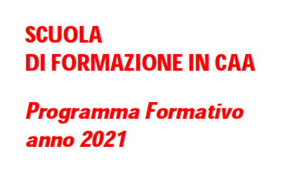 Scuola di Formazione in Comunicazione Aumentativa Alternativa anno 2021